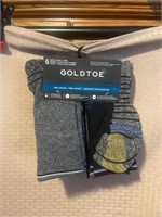 New Goldtoe men’s 6 pairs short crew socks 6-12.5