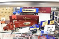 (3) Matchbox Tractor Trailers: