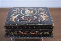Vintage Small Hand Painted Box,Made In Madrid