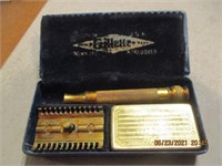 Brass Vintage Gillette Straight Razor w/
