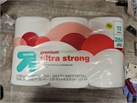 12 rolls ultra strong bathroom tissue