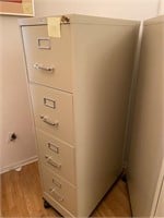 Hirsch file cabinet with key and file folders #77