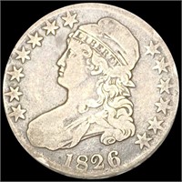 1826 Capped Bust Half Dollar NICELY CIRCULATED