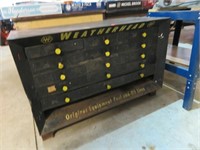 Weatherhead metal storage cabinet, 42" x 18" x