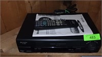 SHARP 4 HEAD VHS TAPE PLAYER- TURNS ON