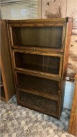 Oak glass fronted display case