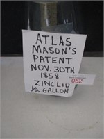 Atlas 1/2 gal. w/ zinc lid