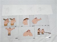 CRO Original Cel Painting & Sketches Drawings