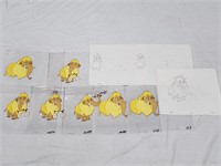 CRO Original Cel Painting & Sketches Drawings