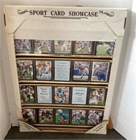 Sports card showcase frame