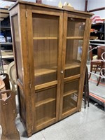 Vintage Primitive Curio Cabinet