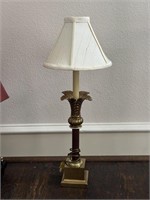 Small Gold Lamp with Leaves