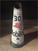 Mobiloil "A" 30 ,oil bottle tin top