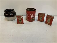 Bean Pots, Tobacco Tins, etc.