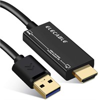 NEW $38 6FT USB to HDMI Adapter Cable