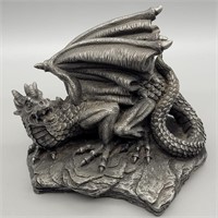 1997 SUMMIT GOTHIC FAUX STONE WINGED DRAGON