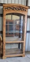 Tall Display Cabinet w/Glass Front/Sides
