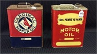 Lot of 2 Gasoline Cans Including