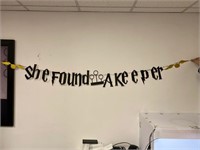 SHE FOUND A KEEPER BANNER