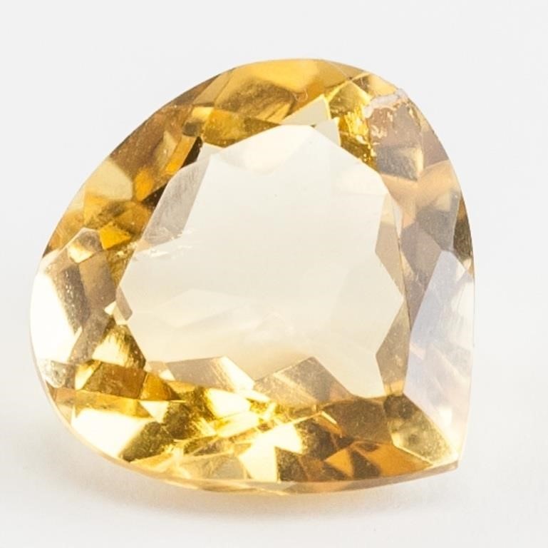 2.81ct Pear Cut Yellow Natural Citrine IGL&I