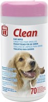 *NEW Dogit Clean Ear Wipes, 70 Unscented Wipes