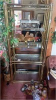 Glass and metal shelf 6’ x 3’ no contents