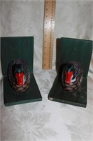 VINTAGE WOOD DUCK BOOKENDS