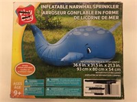 New Play Day Inflatable Narwhal Sprinkler