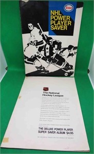 1970-71 ESSO NHL Power Player Saver Albums x2