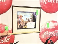 Village people autographed & framed “Go West” LP