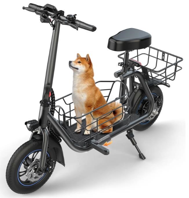 GYROOR Electric Scooter with Seat for Pets....