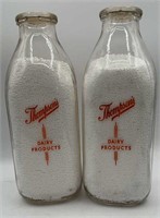 PR OF THOMPSON MILK BOTTLES