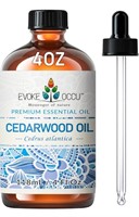 New EVOKE OCCU Cedarwood Essential Oil 4 Oz, Pure