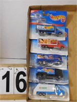 5 Hot Wheels Car Hauler Includes McDonalds