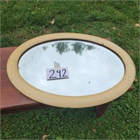 Antique Oval Beveled Edge Mirror