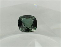 NAT GREEN TOURMALINE SQUARE CUSHION 4.3 CT 10X10MM