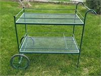 Metal Patio Serving Cart