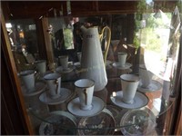 Baronial Bavarian Coffee Pot, Cups & Saucers