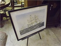 Ff Palimer Lithograph Of Clipper Ship Sweepstakes