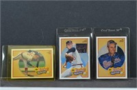 3 Nolan Ryan Baseball Heroes Cards