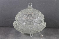 American Fostoria Lidded Bowl and Serving Bowl