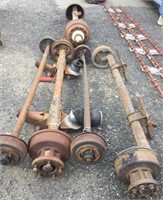 Lot of (5) Assorted Size Axles