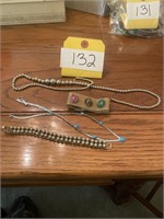 Silver-like bracelets & necklaces