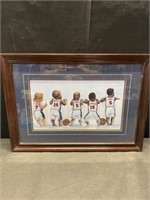 BASKETBALL BABES PICTURE - 23 X 17