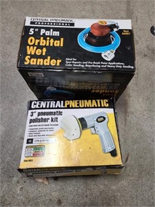 Central Pneumatic Polisher and Wet Sander, along w