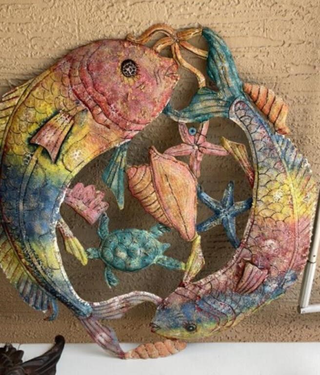 Decorative Metal Fish Wall Art