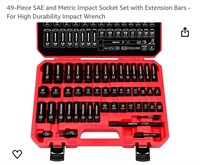 49-Piece SAE and Metric Impact Socket Set