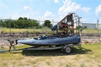 USED AIRBOAT WITH SMALL BLOCK CHEVY ENGINE