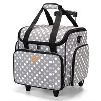 Luxja Serger Case with Detachable Dolly, Serger