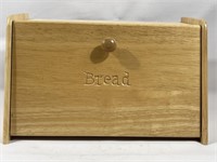 Wooden Bread Box 9.5in T x 9.5in D x 15.5in W